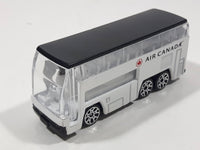 RealToy Air Canada Shuttle Double Decker Bus White Die Cast Toy Car Vehicle