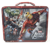Marvel Avengers Assemble Iron Man and Others Embossed Tin Metal Lunch Box
