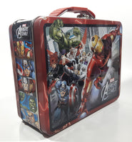 Marvel Avengers Assemble Iron Man and Others Embossed Tin Metal Lunch Box