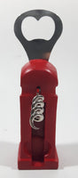 U.K. British London England Red Telephone Booth Shaped 5 1/2" Tall Resin Bottle Opener Corkscrew