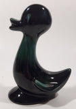 Vintage 1960s Blue Mountain Pottery Duck Duckling Bird Drip Glaze Decorative Pottery Ornament