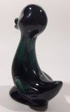 Vintage 1960s Blue Mountain Pottery Duck Duckling Bird Drip Glaze Decorative Pottery Ornament