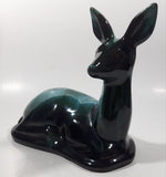 Vintage Blue Mountain Pottery Large 8 1/4" Long Laying Deer Animal Figurine Ornament