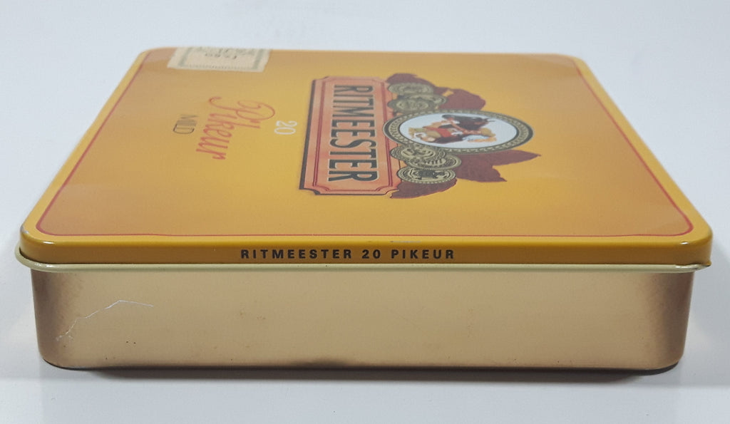 Vintage Ritmeester 20 Pikeur Mild Yellow Tin Metal Cigar Cigarette Cas ...