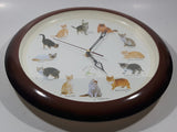 Club Minou Mon Amous Cat Lover's Club Round 13 1/4" Wall Clock with Sound