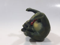 Green Frog with Red Bow Tie 4 1/4" Tall Resin Shelf Sitter Figurine