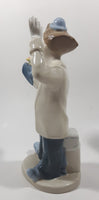 1993 PS Paul Sebastian Design Limited Edition Clown with Flower Bouquet 8 1/4" Tall Porcelain Figurine