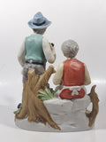 Vintage Old Man and Woman Couple with Dog 8 1/2" Tall Figurine Sculpture Made in Japan