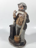 Vintage The Tycoon Man Pulling Ticker Paper 7" Tall Figurine Sculpture