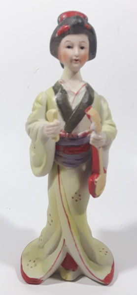 Vintage Japanese Lady 7" Tall Ceramic Figurine