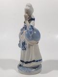 Vintage French Colonial Victorian Style Man and Woman 6" Tall Porcelain Figurine Set of 2