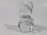 Clear Art Glass 3" Tall Koala Bear Figurine