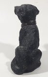 1984 U.D.S Black Labrador Puppy Dog 4" Tall Resin Figurine