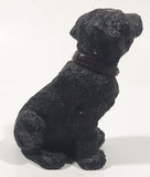 1984 U.D.S Black Labrador Puppy Dog 4" Tall Resin Figurine