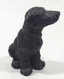 1984 U.D.S Black Labrador Puppy Dog 4" Tall Resin Figurine