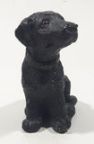 1984 U.D.S Black Labrador Puppy Dog 4" Tall Resin Figurine