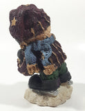 Winter Snow Teddy Bear 6" Tall Resin Figurine