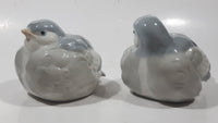 Rare Vintage Capilano Vancouver Grey Birds 4 1/2" Porcelain Figurine Set of 2 Made in Japan