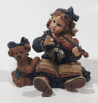 1998 The Boyd's Collection The Recital Yesterday's Child The Dollstone Collection Little Girl Holding Violin 3" Tall Resin Figurine