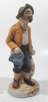 Vintage Hobo Man Holding Bags 7" Tall Porcelain Figurine Made in Japan