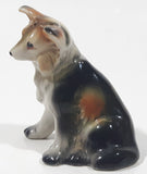 Vintage Border Collie Sheltie Dog Shaped 3" Tall Salt and Pepper Shaker (Single) Made in Japan