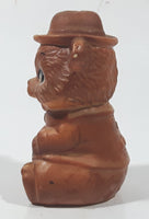 Vintage Smokey The Bear Forest Ranger Shaped Brown 3 3/8" Tall Ceramic Salt and Pepper Shaker (Single)