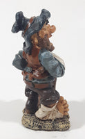 Vintage Hobo Man Hick with Arm in Sling and Missing Teeth and a Boot 3 3/4" Tall Resin Figurine