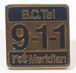 B.C. Tel 9-1-1 nt Northern Telecom Meridian Enamel Metal Pin