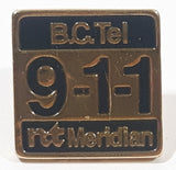B.C. Tel 9-1-1 nt Northern Telecom Meridian Enamel Metal Pin