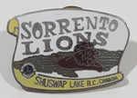 Vintage Lions Club Sorrento Shuswap Lake B.C. Canada 3/4" x 1 1/4" Enamel Metal Lapel Pin