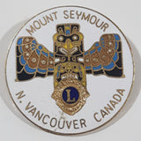 Vintage Lions Club Mount Seymour North Vancouver Canada 1 3/8" Enamel Metal Lapel Pin