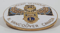 Vintage Lions Club Mount Seymour North Vancouver Canada 1 3/8" Enamel Metal Lapel Pin