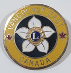 Vintage Lions Club Vancouver East Canada 1 1/4" Enamel Metal Lapel Pin