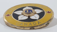Vintage Lions Club Vancouver East Canada 1 1/4" Enamel Metal Lapel Pin