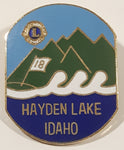 Vintage Lions Club Hayden Lake Idaho 1" x 1 1/8" Enamel Metal Lapel Pin
