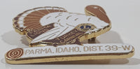 Vintage Lions Club Parma Idaho District 39-W Turkey Carnival 1 3/8" x 1 1/2" Enamel Metal Lapel Pin