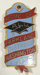 Vintage Lions Club District 19 C-5 P.L.U. Home of Parkland Washington 1" x 2 1/4" Enamel Metal Lapel Pin
