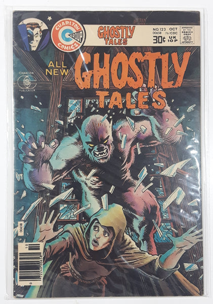 Vintage October 1976 Charlton Comics Group Ghostly Tales #123 30 Cents Comic Book On Board in Bag