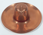 Vintage Mexican Sombrero Western Cowboy Hat 4" Copper Metal Ash Tray