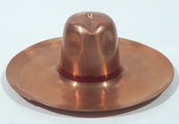 Vintage Mexican Sombrero Western Cowboy Hat 4" Copper Metal Ash Tray