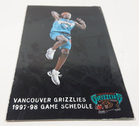 1997-98 Vancouver Grizzlies NBA Basketball Team Game Schedule