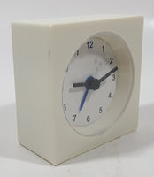Small White Square Shaped 2 7/8" Tall Nightstand Alarm Clock