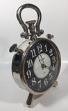 West End NW6 London Large 10 1/2" Tall Decorative Chrome Stop Watch Design Clock
