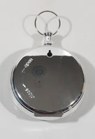 Quartz Pocket Watch Shaped Large 5 3/4" Tall Chrome Table Clock