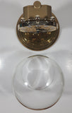 Vintage Kieninger 9" Tall Glass Dome Brass Anniversary Clock Battery Operated