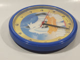 Vintage Lorus Quartz Disney Donald Duck 10" Circular Blue Plastic Wall Clock