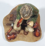 Vintage 1976 Naturecraft "Violin Maker" No. 861 Hand Painted Stoneware Sculpture