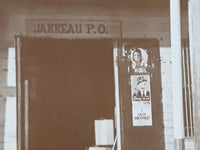 Antique 1939 Jarreau Louisiana Post Office Esso Standard Oil Gas Service Station Country Store Large 11" x 14" Black and White Photograph Picture