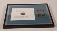 06/28/00 Vancouver Grizzlies NBA Molson Draft Party Invitation From Owner Michael Hensley and V.I.P. Pass Card 8 1/2" x 12" Frame