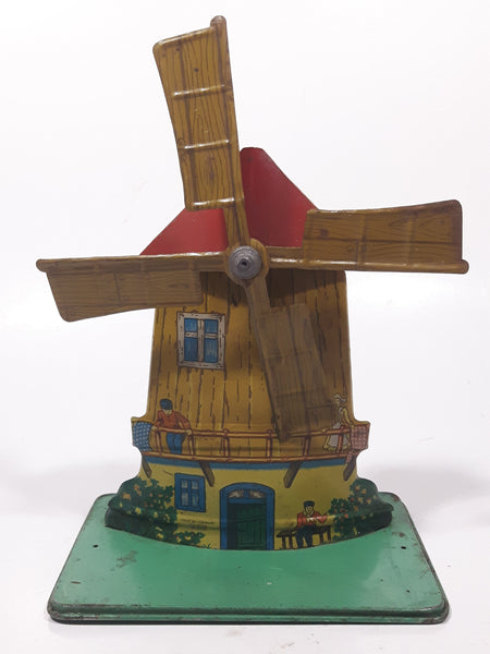 Rare Antique Tin Metal Wind Mill Toy Made in Germany U.S. Zone K5051